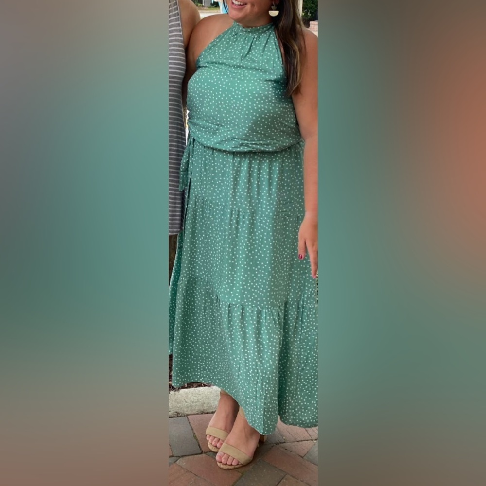 PRETTYGARDEN polka dot dress